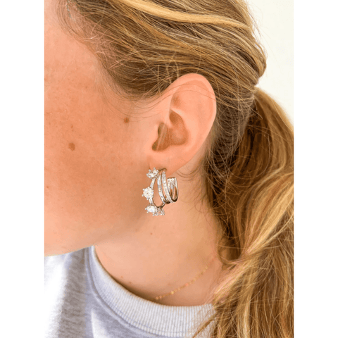 Taylor Shaye - Silver Hoops - Southern Roots Clothing Company