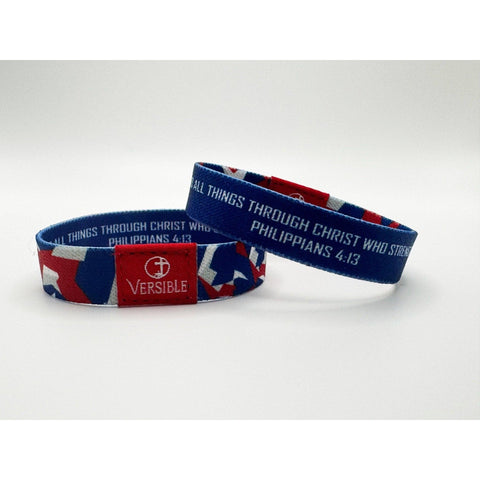 Versible - Team Camo / Philippians 4:13 Wristband - Southern Roots Clothing Company