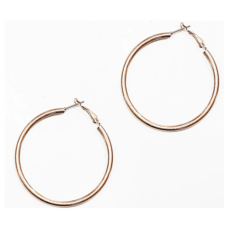 Worn Gold Hoop Earring - Southern Roots Clothing Company
