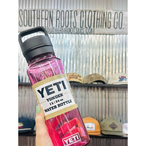 YETI 1 Liter Yonder Water Bottle - Power Pink - Southern Roots Clothing Company
